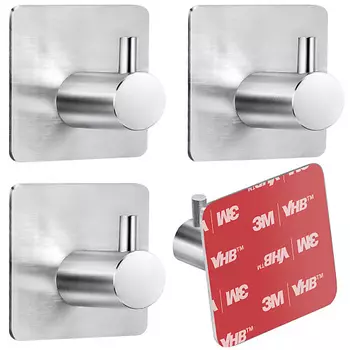 TATKRAFT Самоклеящиеся крючки для ванной Fred