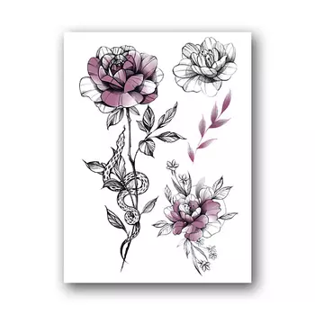 TATTS Переводная тату 10*15см (для взрослых и детей)