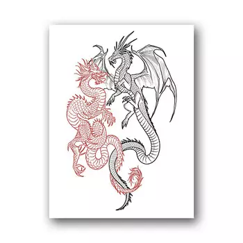 TATTS Переводная тату 10*15см (для взрослых и детей)