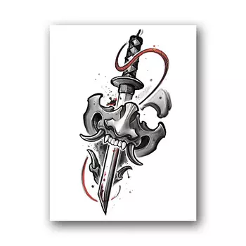 TATTS Переводная тату 10*15см (для взрослых и детей)