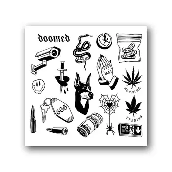 TATTS Переводная тату Stuff 10*10см