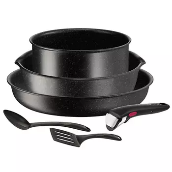 TEFAL Набор посуды Ingenio Black Stone L3999002