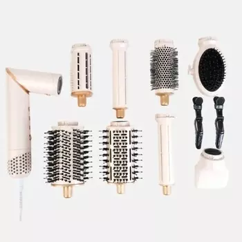 TELZEN Фен стайлер 8в1 профессиональный pink