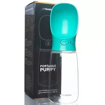 TENBERG Дорожная поилка для собак Portable Puppy, Blue