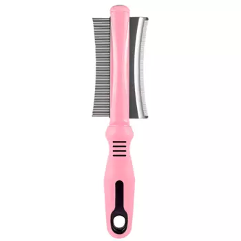 TENBERG Расческа Валера для кошек и собак 2-в-1 дешеддер + гребень Vertigo