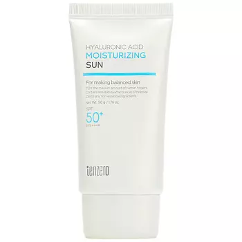 TENZERO Крем для лица солнцезащитный увлажняющий с гиалуроновой кислотой SPF 50+/PA++++ Moisturizing Sun