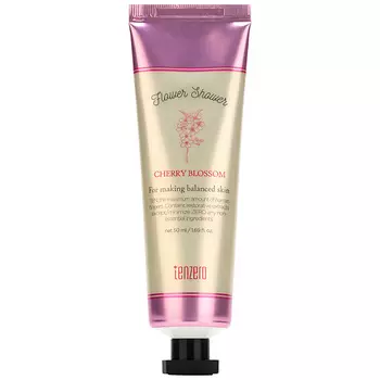 TENZERO Крем для рук и ногтей с ароматом вишнёвого цвета Flower Shower Cherry Blossom