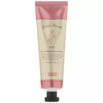 TENZERO Крем для рук и ногтей с ароматом розы Flower Shower Rose