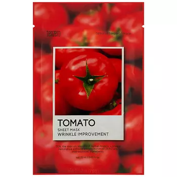 TENZERO Маска для лица тканевая с экстрактом томата Tomato Sheet Mask