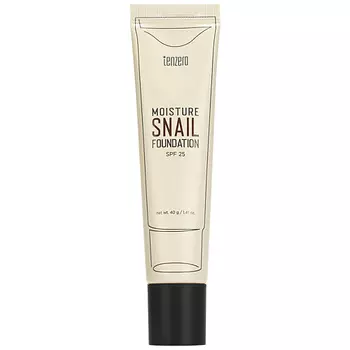 TENZERO Тональный крем для лица с муцином улитки SPF 25+ Snail Foundation