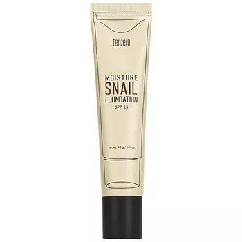 TENZERO Тональный крем для лица с муцином улитки SPF 25+ Snail Foundation
