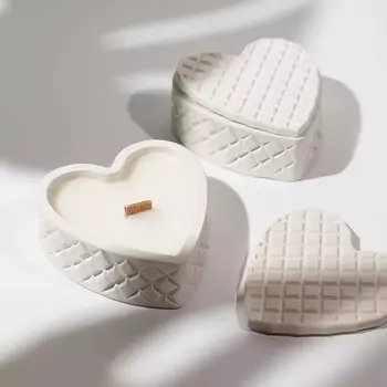 ТЕПЛО PRO FOR YOUR HOME WITH LOVE... Свеча ароматическая "СЕРДЦЕ" 35.0