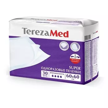 TEREZAMED Пеленки одноразовые Super 60x60 см 30.0
