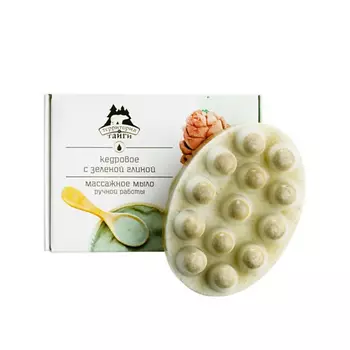 ТЕРРИТОРИЯ ТАЙГИ Массажное мыло скраб для тела от целлюлита с зеленой глиной 130.0