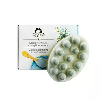 ТЕРРИТОРИЯ ТАЙГИ Массажное мыло скраб для тела от целлюлита с голубой глиной 130.0