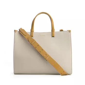 TESORINI Сумка "Amadea maxi" Toutbag бежевый, дижон