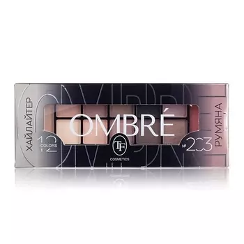 TF Палитра для макияжа тени хайлайтер румяна OMBRE CTE30