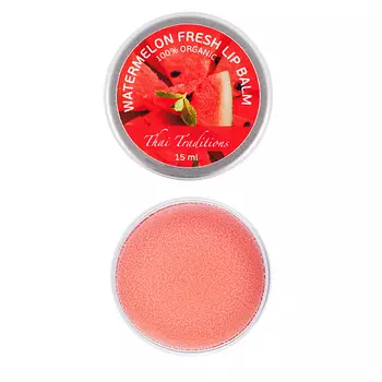 THAI TRADITIONS Бальзам для губ в баночке с маслом ши какао гигиеническая помада Арбузный Фреш 15.0