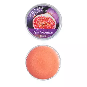 THAI TRADITIONS Бальзам для губ увлажняющий в баночке с маслом ши какао гигиеническая помада Инжир 15.0