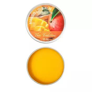 THAI TRADITIONS Бальзам для губ увлажняющий в баночке с маслом ши какао гигиеническая помада Манго 15.0