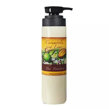 THAI TRADITIONS Крем для тела лосьон увлажняющий питательный молочко для сухой кожи Карамбола и Лайм 250.0