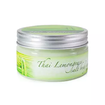 THAI TRADITIONS Скраб для тела соляной солевой антицеллюлитный для бани массажа Тайский Лемонграсс 200.0