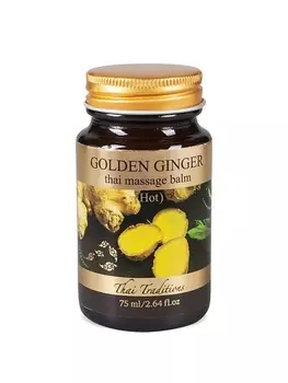 THAI TRADITIONS Тайский бальзам травяной массажный зеленый лечебный разогревающий от боли Имбирь 75.0