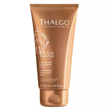 THALGO Антивозрастное солнцезащитное молочко для тела SPF15 Age Defence Sun Lotion