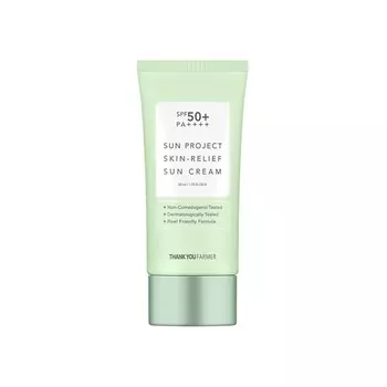 THANK YOU FARMER Крем для лица солнцезащитный SPF 50+ PA++++ Sun Project Skin-Relief Sun Cream