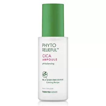 THANK YOU FARMER Сыворотка для лица с центеллой азиатской Phyto Relieful Cica Ampoule