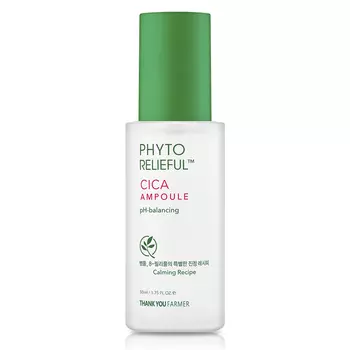 THANK YOU FARMER Сыворотка для лица с центеллой азиатской Phyto Relieful Cica Ampoule