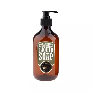 THE CHEMICAL BARBERS Мыло жидкое антибактериальное и увлажняющее "Мята и Огурец" MINT&amp;CUCUMBER LIQUID SOAP