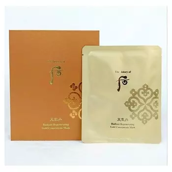 THE HISTORY OF WHOO Тканевая маска Cheongidan Radiant Regenerating Gold Concentrate Mask