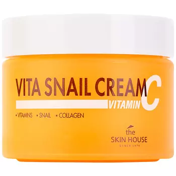 THE SKIN HOUSE Крем для лица освежающий с витаминами и муцином улитки Vita Snail