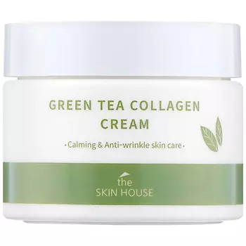 THE SKIN HOUSE Крем для лица успокаивающий на основе коллагена и экстракта зелёного чая Green Tea