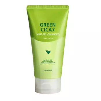 THE YEON Мягкий гель для умывания - GREEN CICA7 MILD GEL CLEANSER