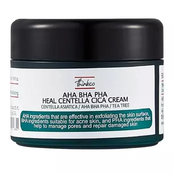 THINKCO Крем с AHA, BHA, PHA кислотами и центеллой азиатской для проблемной кожи