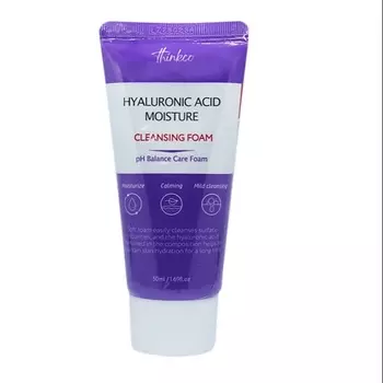 THINKCO Пенка увлажняющая для умывания с гиалуроновой кислотой 50.0