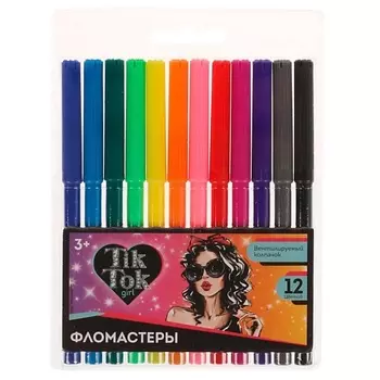 TIK TOK GIRL Фломастеры 12