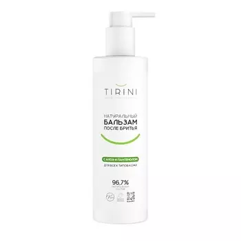 TIRINI Натуральный бальзам после бритья с алоэ и пантенолом для всех типов кожи