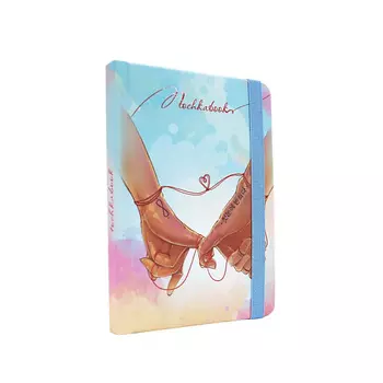 ТОЧКАБУК Блокнот в точку Mini Руки влюблённых, в твердой обложке, формат А6