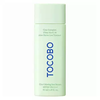 TOCOBO Успокаивающая солнцезащитная сыворотка Cica Calming Sun Serum SPF50+