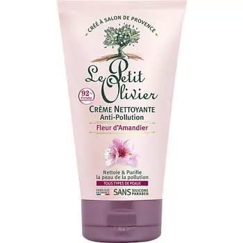 LE PETIT OLIVIER Крем очищающий для лица с цветками миндального дерева Защита от агрессивных факторов окружающей среды