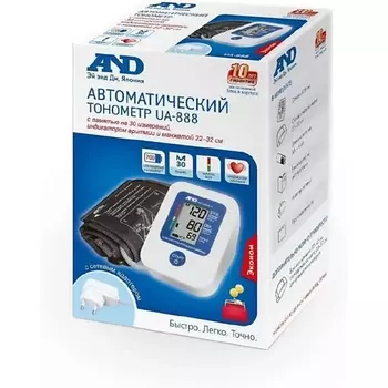 Тонометр автомат UA-888 ЭAC с адаптером-манжета М 22-32см