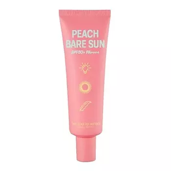 TOO COOL FOR SCHOOL Крем для лица солнцезащитный SPF50+ PA++++ Peach Bare