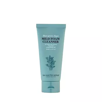 TOO COOL FOR SCHOOL Очищающая пенка для лица с экстрактом водорослей Blue-Green Algae