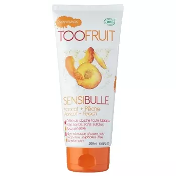 TOOFRUIT Гель для душа детский без мыла для чувствительной кожи "Абрикос-Персик"