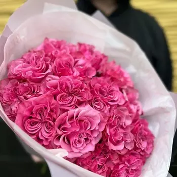 TOOTFLOWERS Букет 15 пионовидных розовых роз