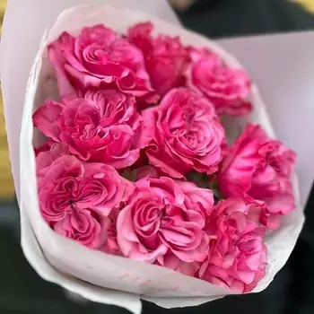 TOOTFLOWERS Букет 9 пионовидных розовых роз