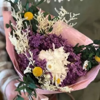 TOOTFLOWERS Букет из сухоцветов «Фиолетовый»